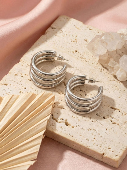 Triple Hoop Earrings