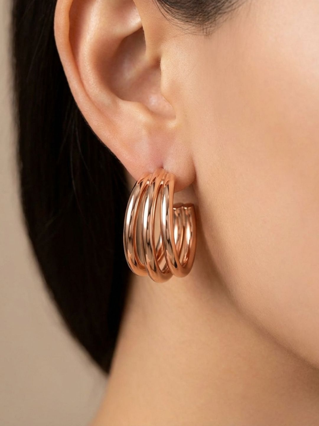 Triple Hoop Earrings