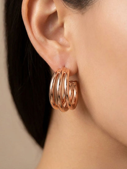 Triple Hoop Earrings
