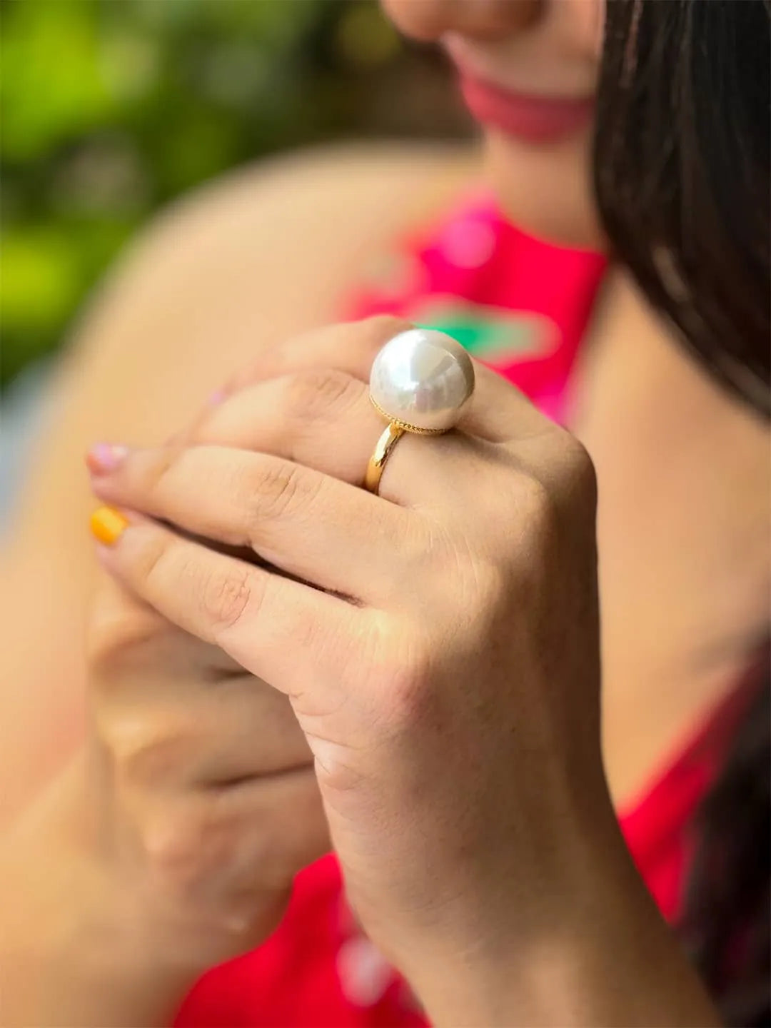 Pearl Ring White