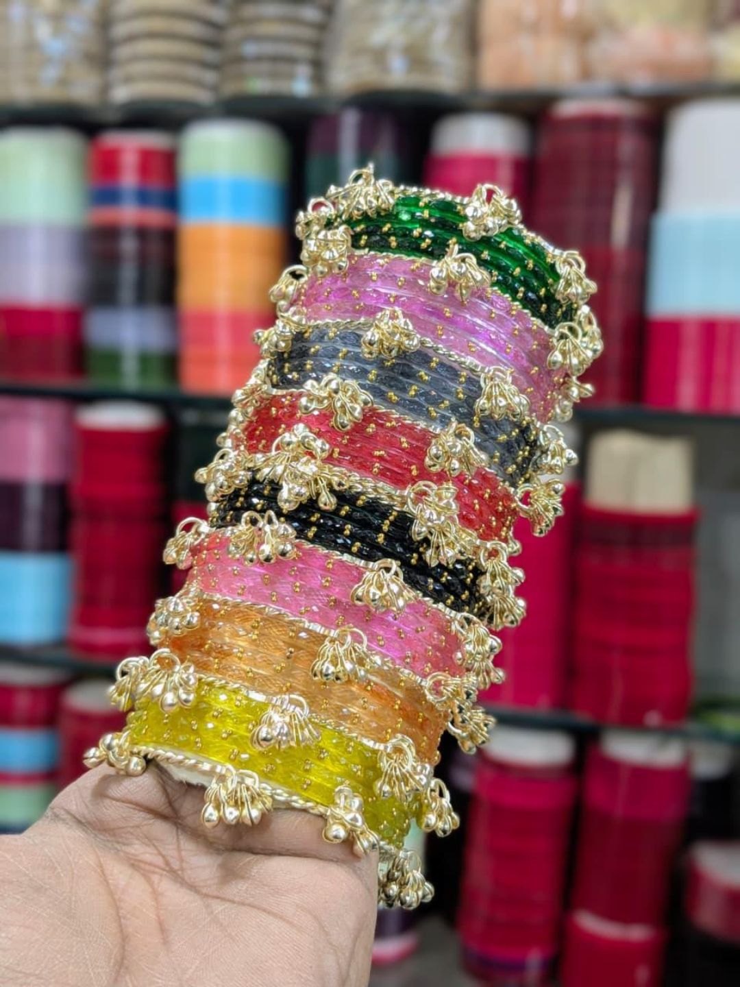Assorted Kashmiri Raindrop Bangles