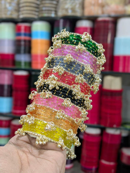 Assorted Kashmiri Raindrop Bangles