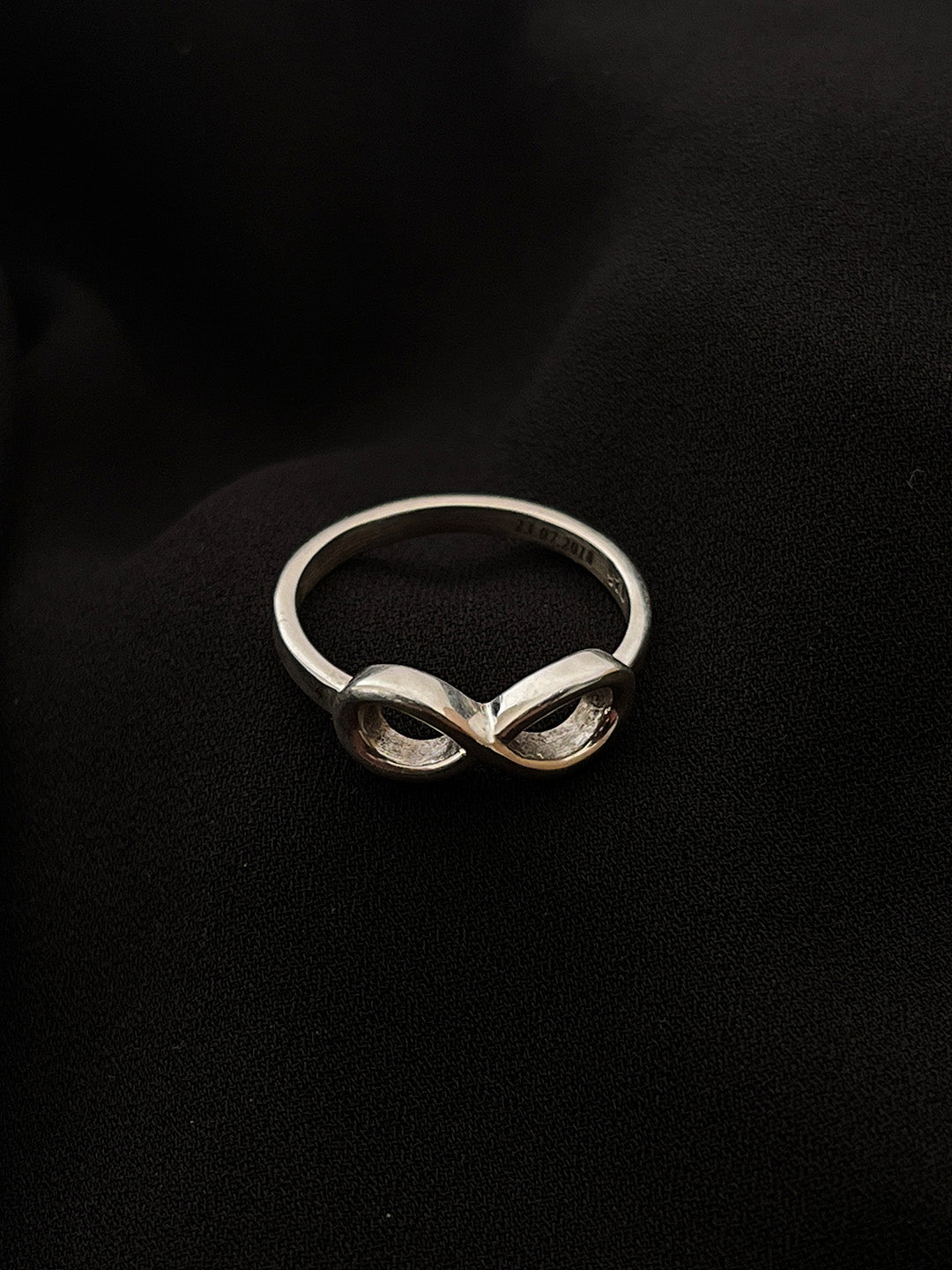 Customizable Sterling Silver Infinity Ring