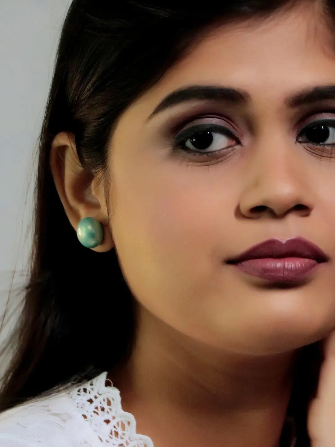 Ishhaara Pearl Statement Studs Electric