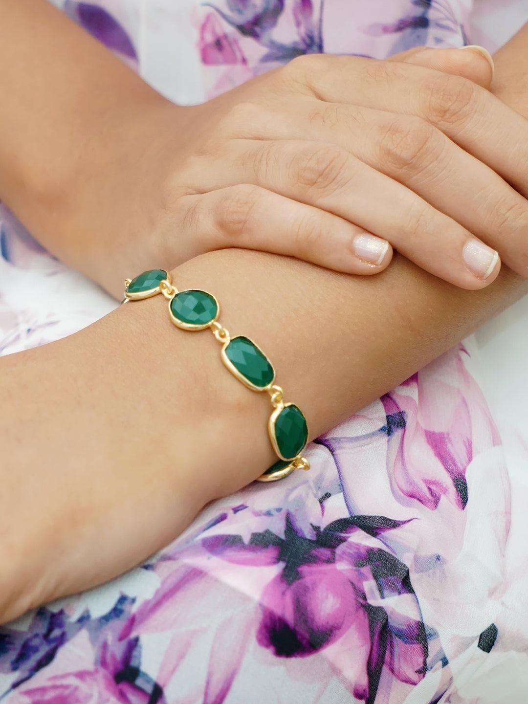 Ishhaara Bandgee Kallra In Jasper Sparkler Bracelet