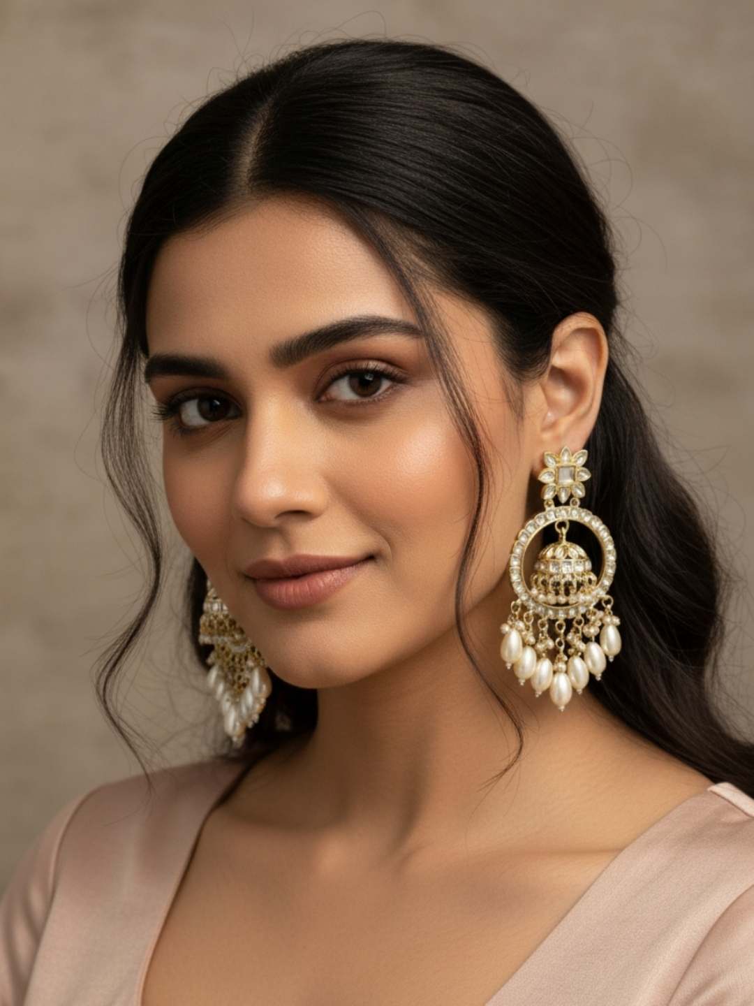 Ishhaara Bead Tassel Jhumka Drop Earrings