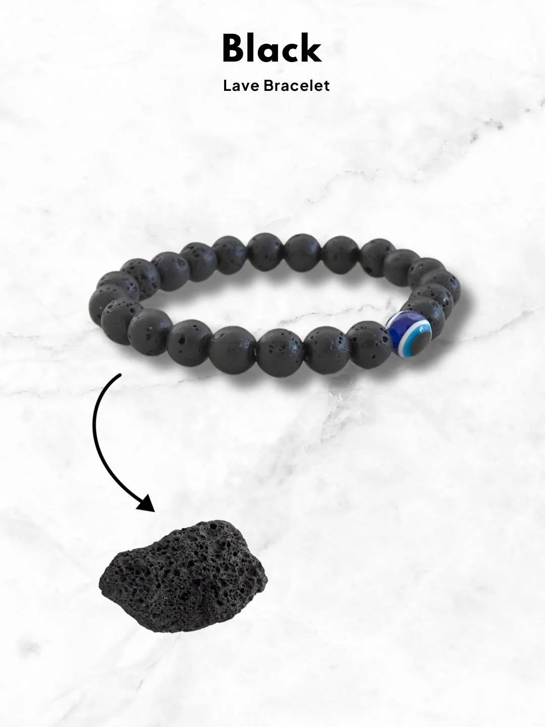 Ishhaara Black Lave Bracelet
