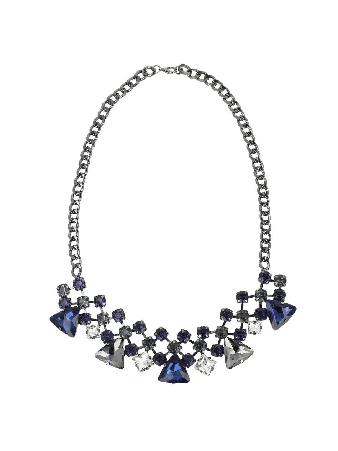 Ishhaara Blue Crystal Necklace