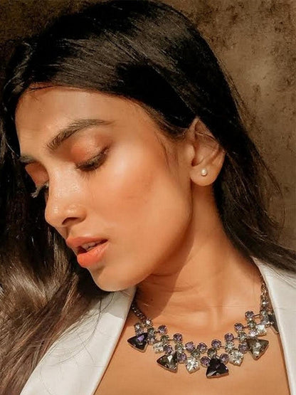 Ishhaara Blue Crystal Necklace