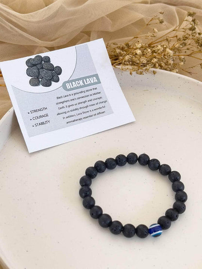 Ishhaara Black Lave Bracelet