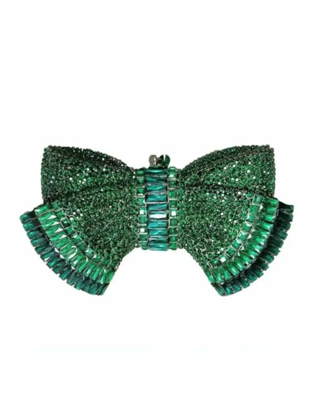 Ishhaara Bow Rhinestone Crystal Evening Clutch