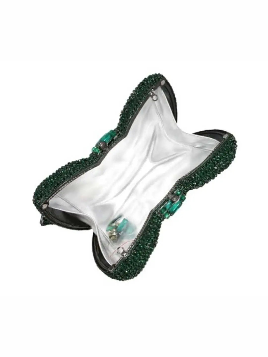 Ishhaara Bow Rhinestone Crystal Evening Clutch