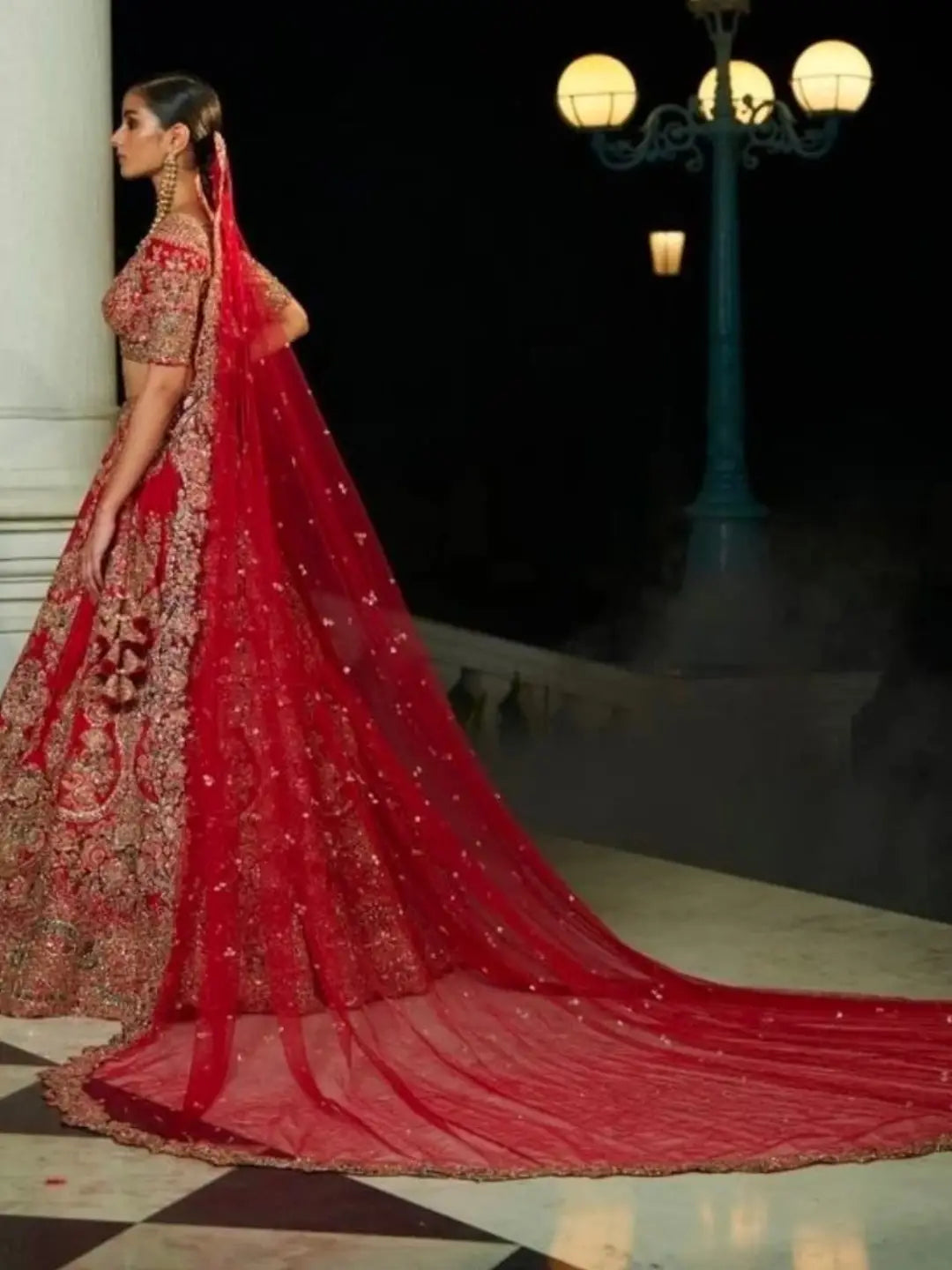 Ishhaara Bridal Entry Long Veil Dupatta