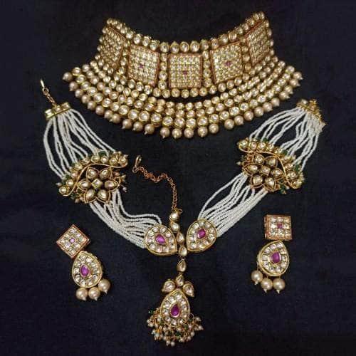 Ishhaara Bridal Set With Headgear