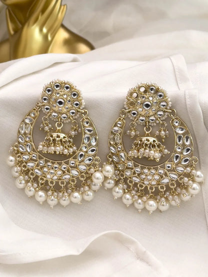Ishhaara Centre Jumki Chandbali Earrings