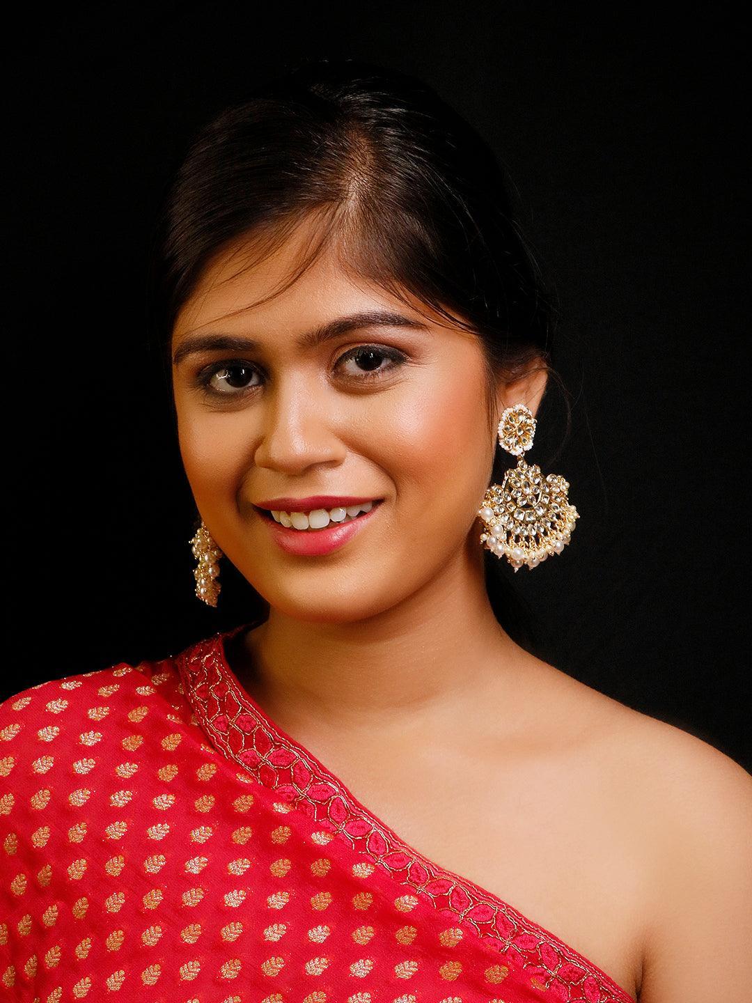 Ishhaara Classic Chandbali Earrings