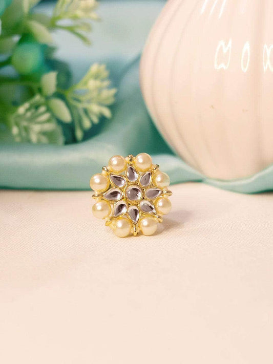 Ishhaara Classic Kundan Design Ring