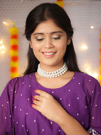 Ishhaara Classic Pearls Choker