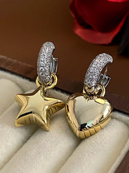 Ishhaara Confetti Heart Earrings