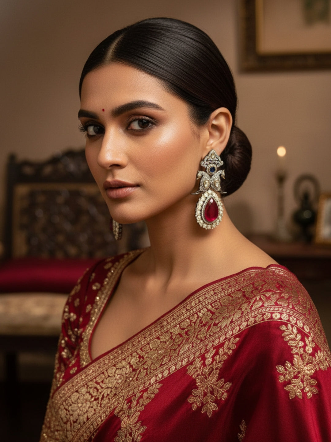 Ishhaara Contemporary Drop Dangler Earrings