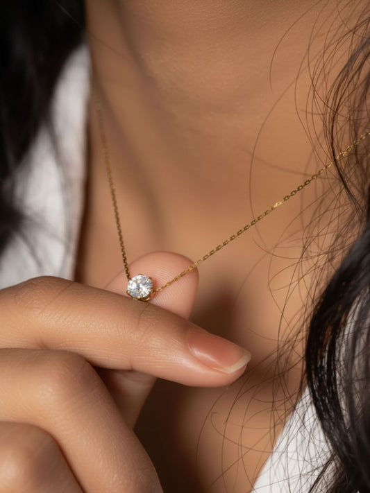 Ishhaara Dainty Diamond Necklace