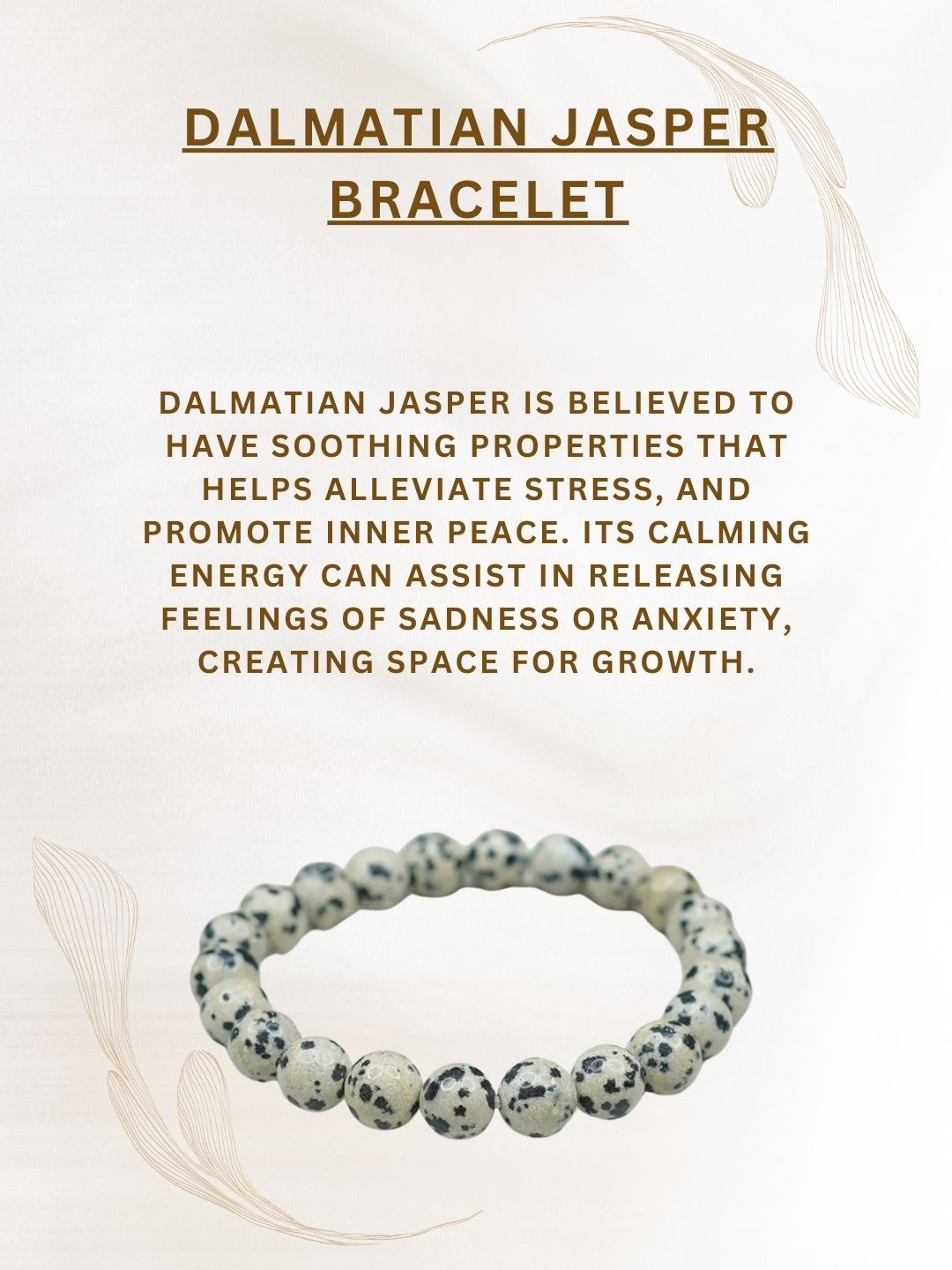 Ishhaara Dalmatian Jasper Bracelet