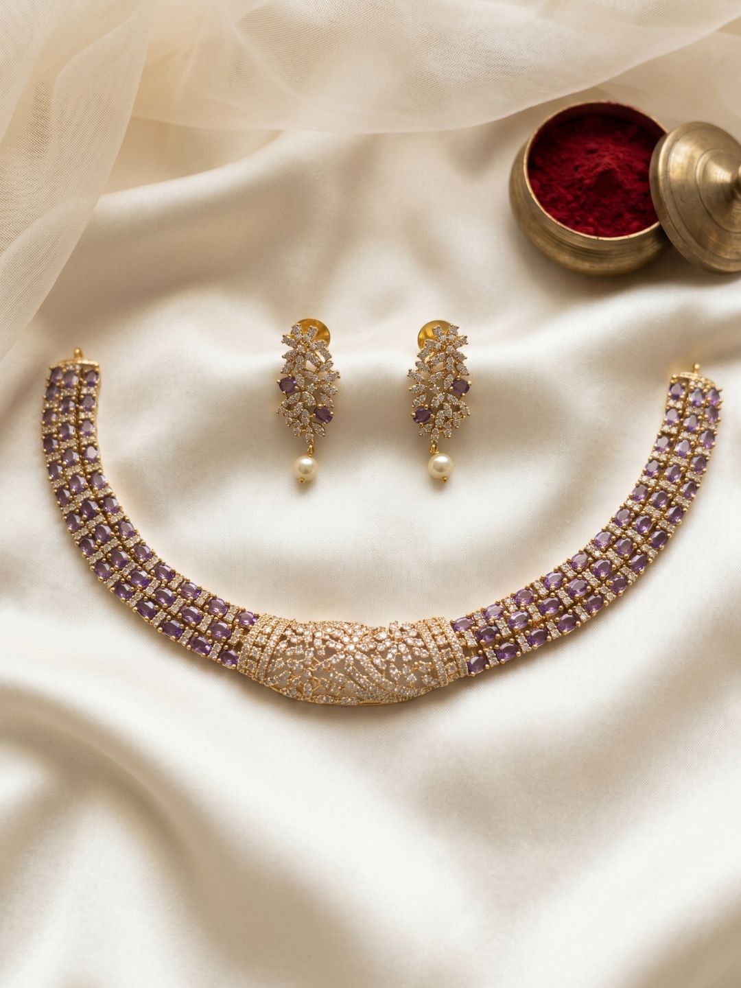 Ishhaara Designer Statement Kemp Necklace