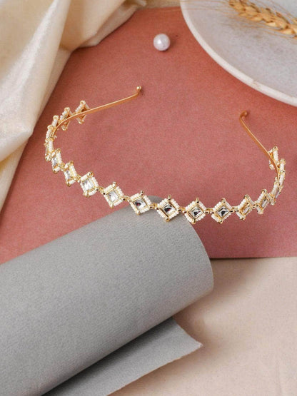 Ishhaara Diamond Kundan Hair Band