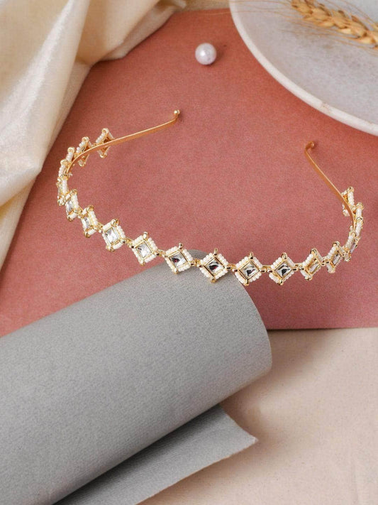 Ishhaara Diamond Kundan Hair Band