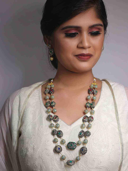 Ishhaara Double Layered Victorian Necklace