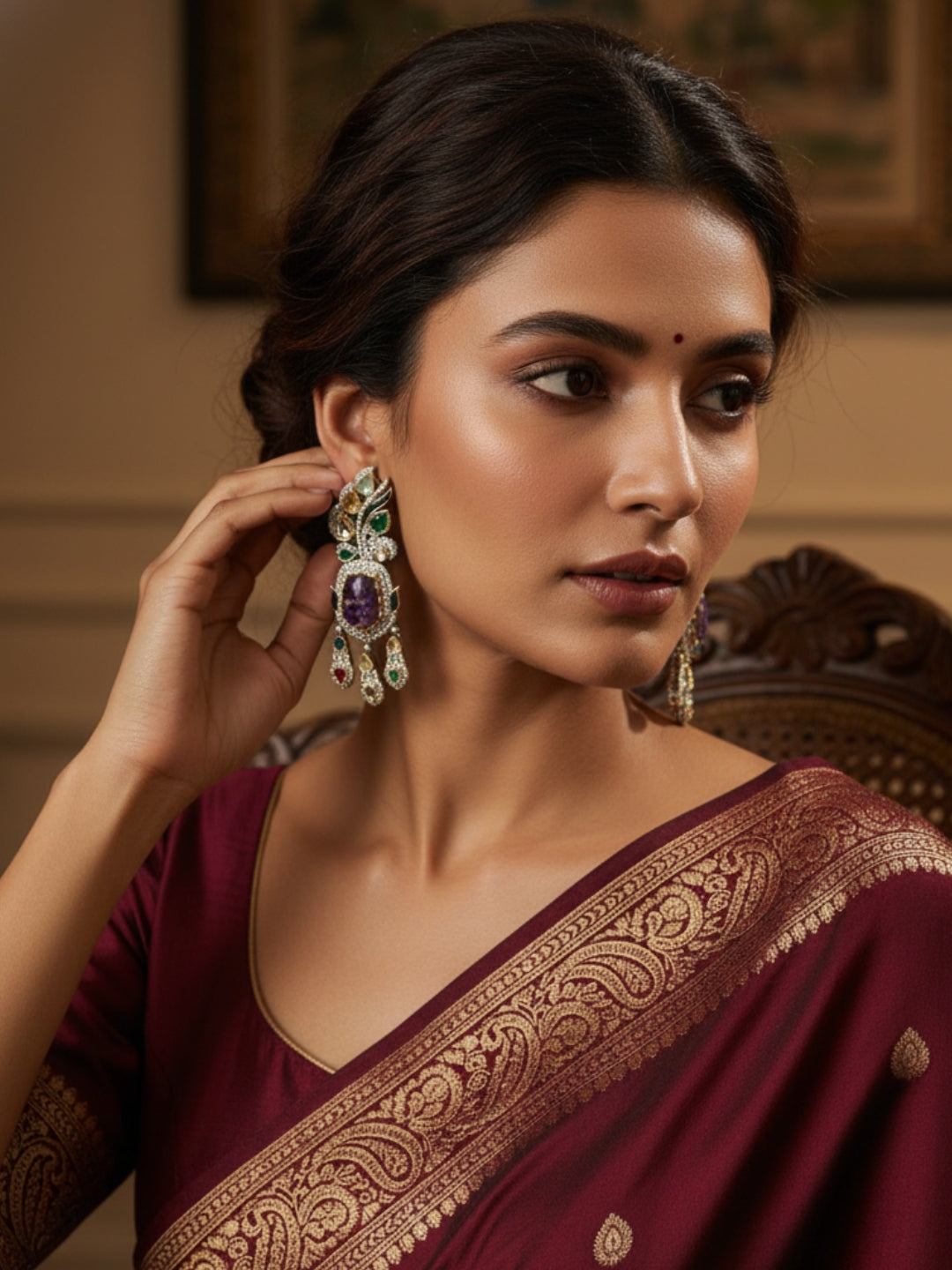 Ishhaara Doublet Stone Danglers