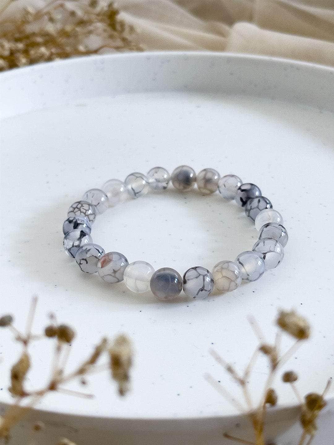 Ishhaara Dragon Vein Agate Bracelet