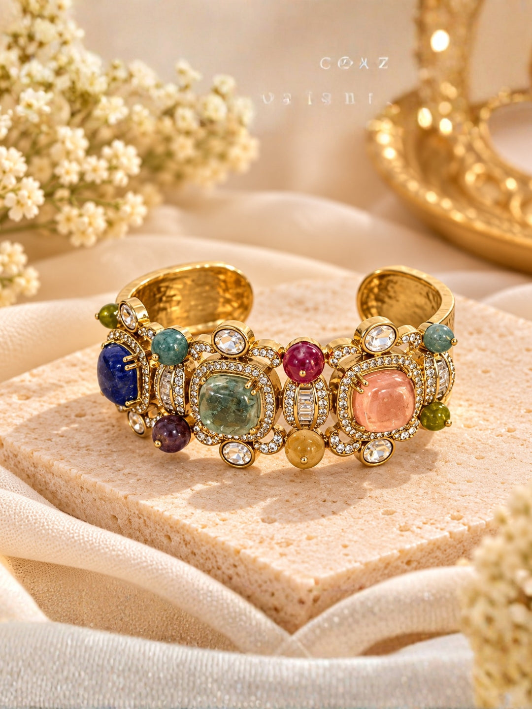 Ishhaara Emblished Semi Precious Stone Kada