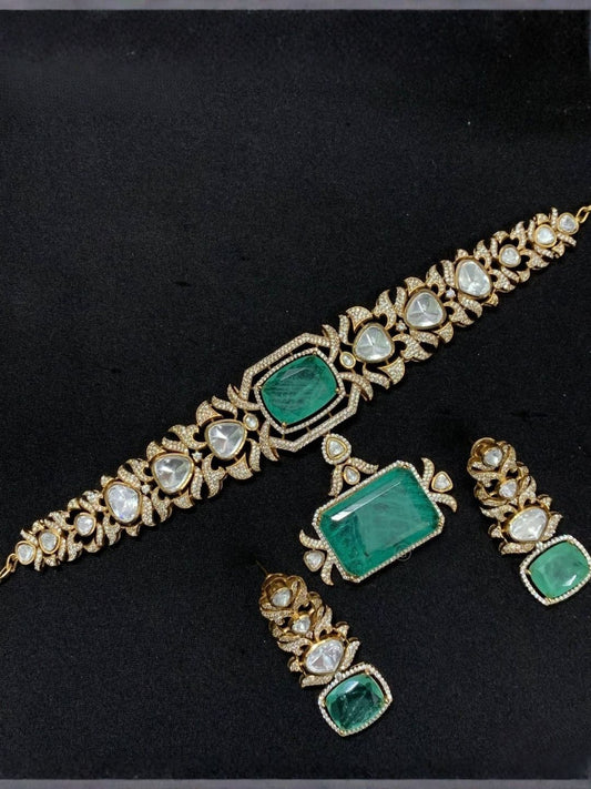 Ishhaara Exclusive Hand Crafted Doublet Choker Necklace