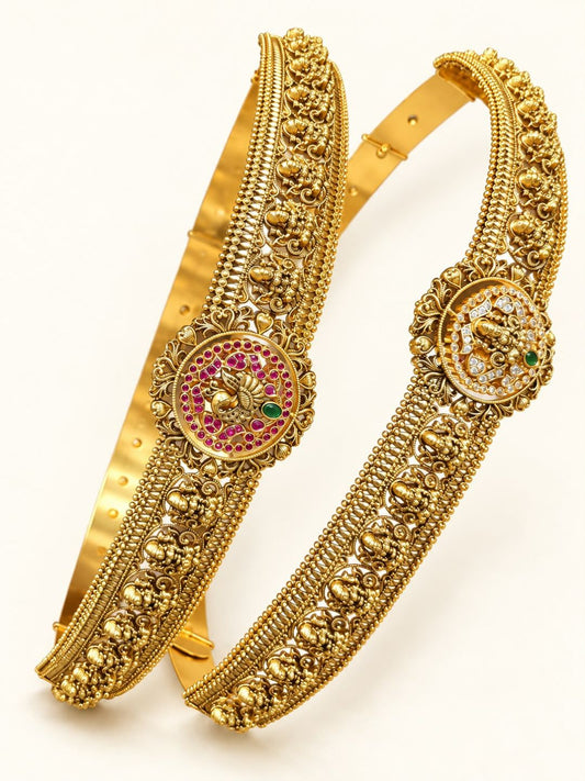 Ishhaara Exquisite Centre Part Reversable Hip Belt