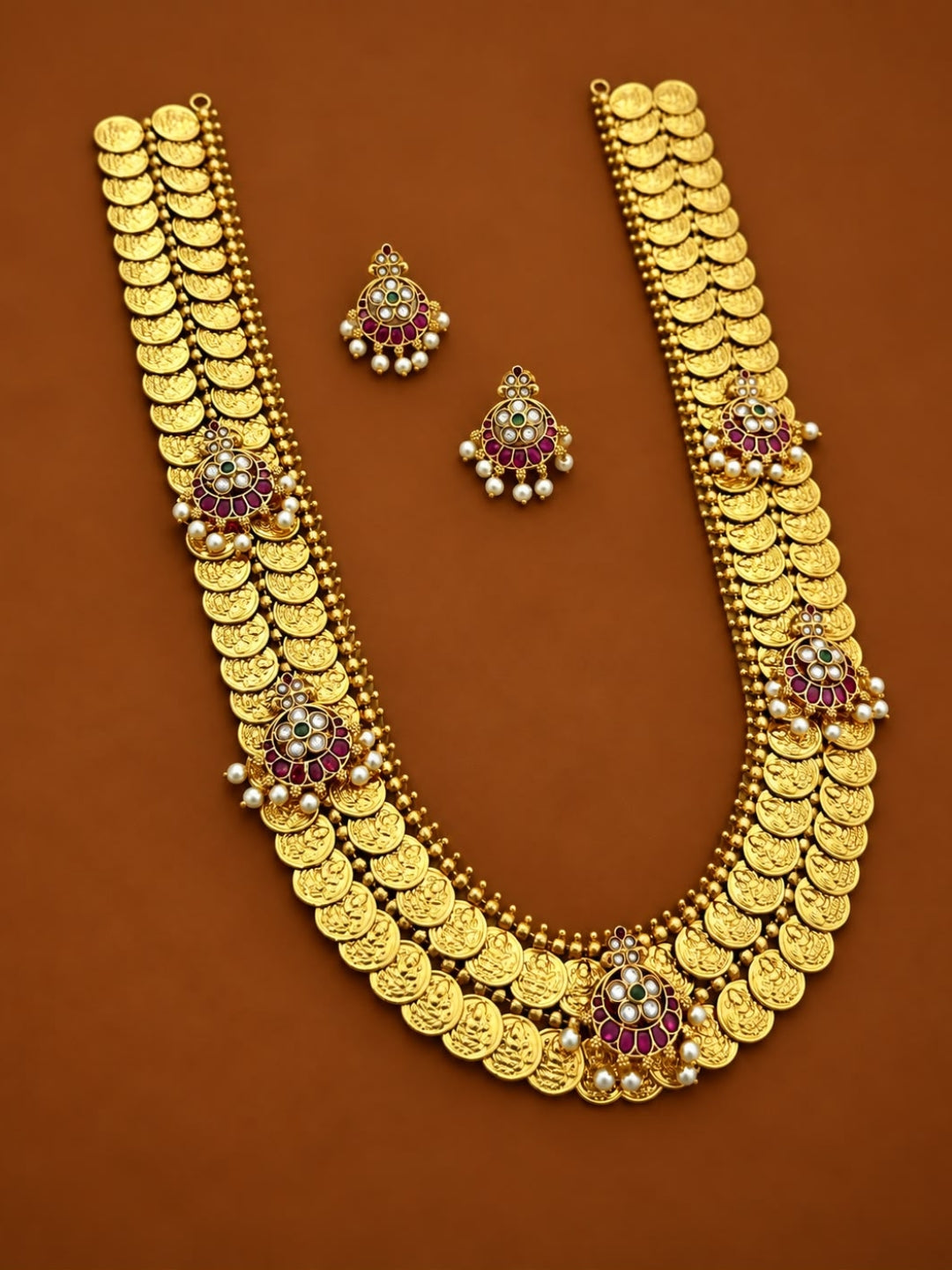 Ishhaara Exquisite Coin Long Necklace
