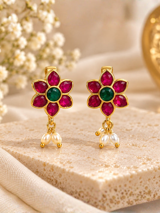 Ishhaara Floral Bugadi Earrings