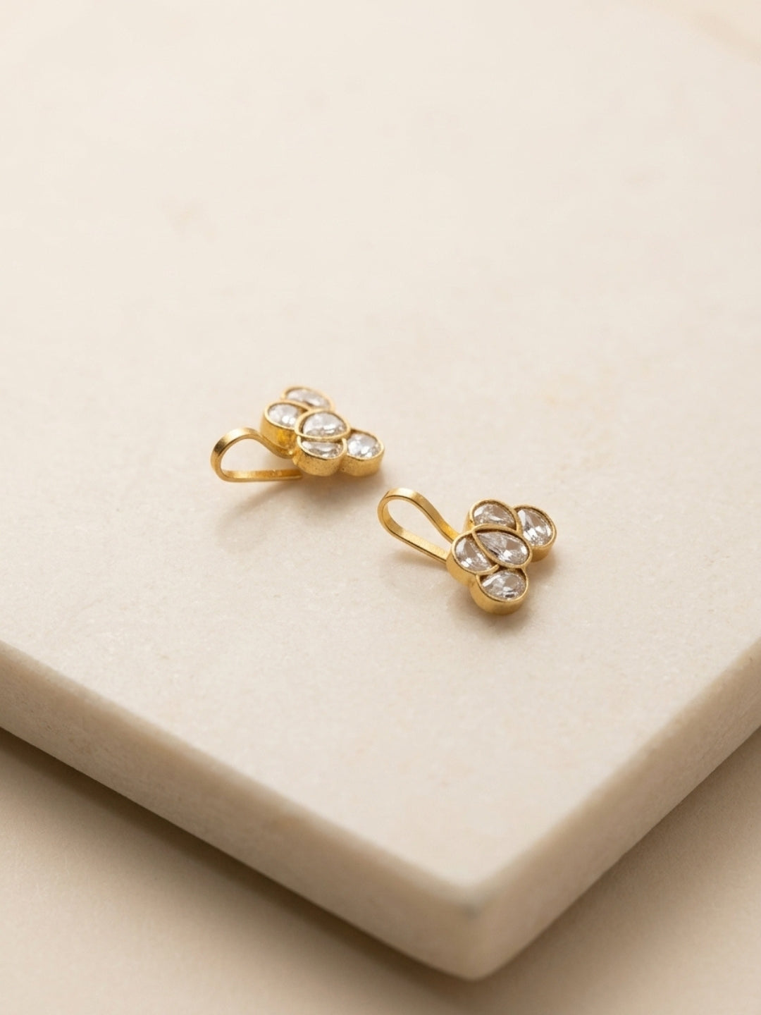 Ishhaara Floral Jadau Bugadi Earrings