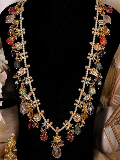 Ishhaara Gauaharkhan In Multi Beaded Long Necklace