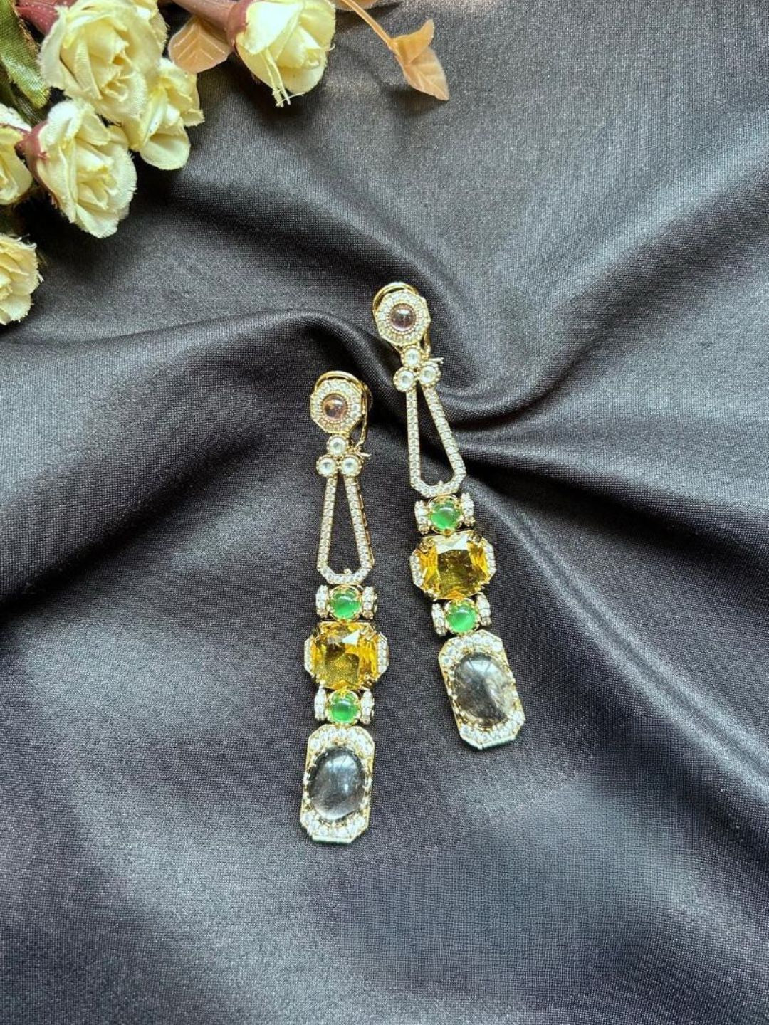 Ishhaara Gem Paradise Dangler Earrings