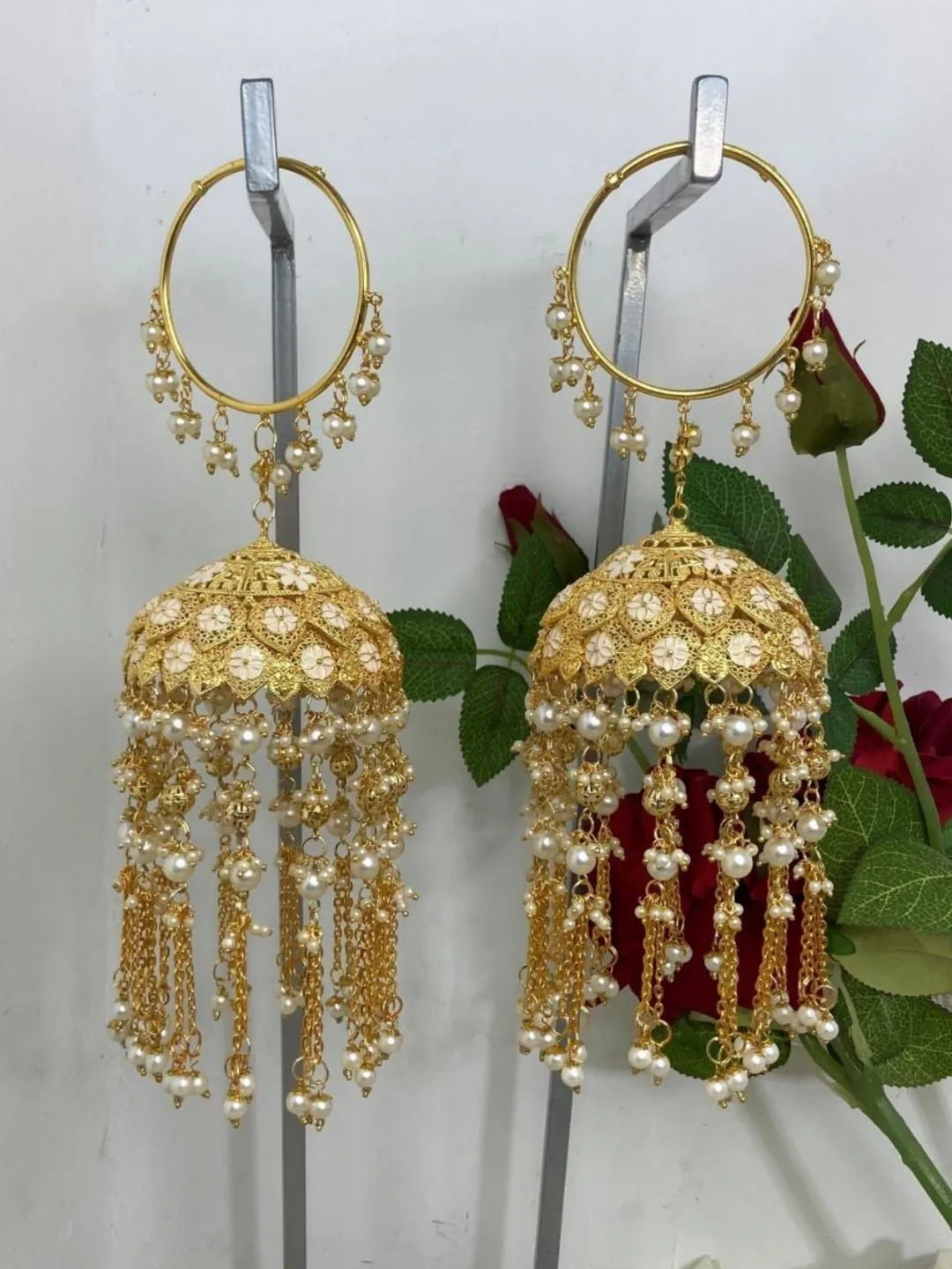 Ishhaara Gold Diamante Stone Bangle Kaleera