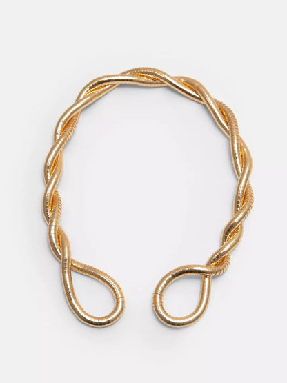 Ishhaara Gold Plated Bendable Necklace
