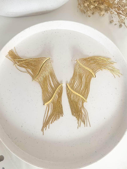 Ishhaara Tabu In Tassel Drop Earrings