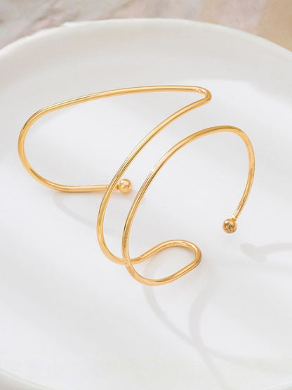 Ishhaara Golden V Wrap Minimal Bracelet