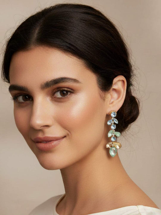 Ishhaara Gradient Drop Earrings Oceanic