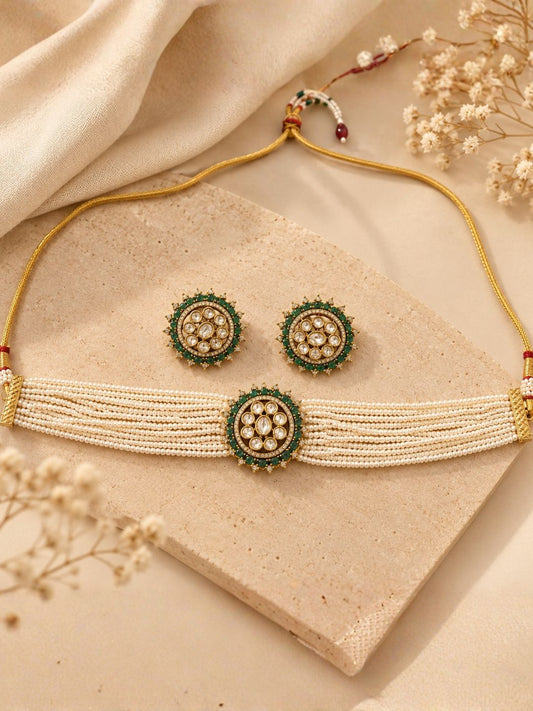 Ishhaara Handcrafted Beaded Necklace Set