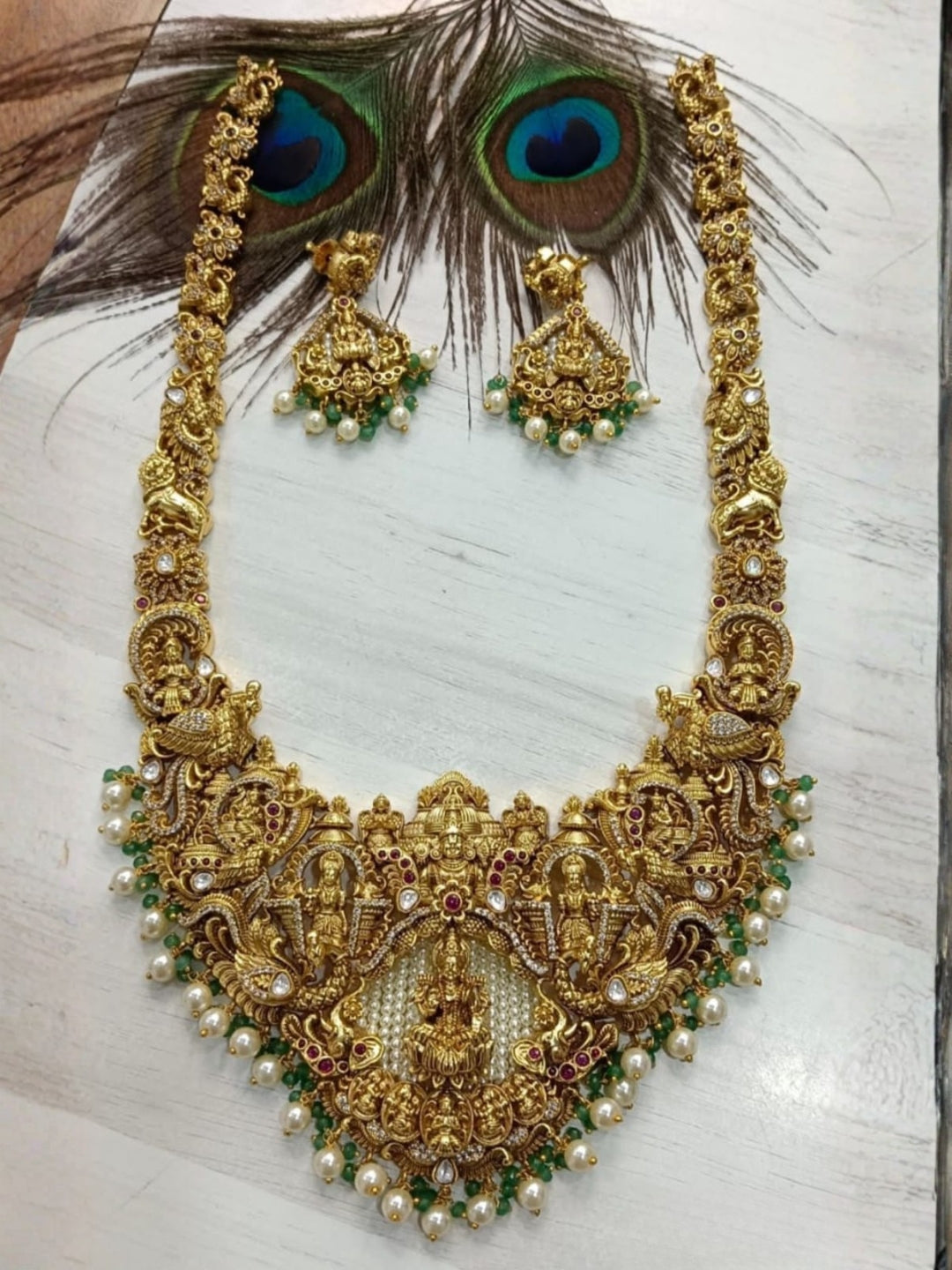 Ishhaara Handcrafted Bridal Long Haram Necklace
