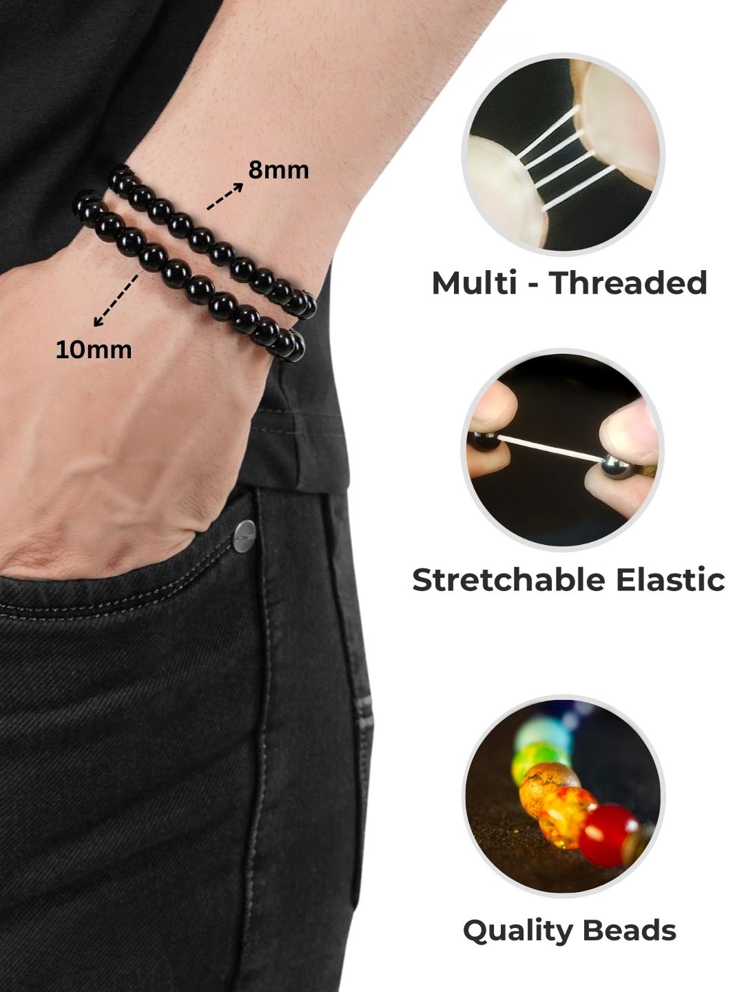 Ishhaara Healing Bracelet Multi String Hand Shot