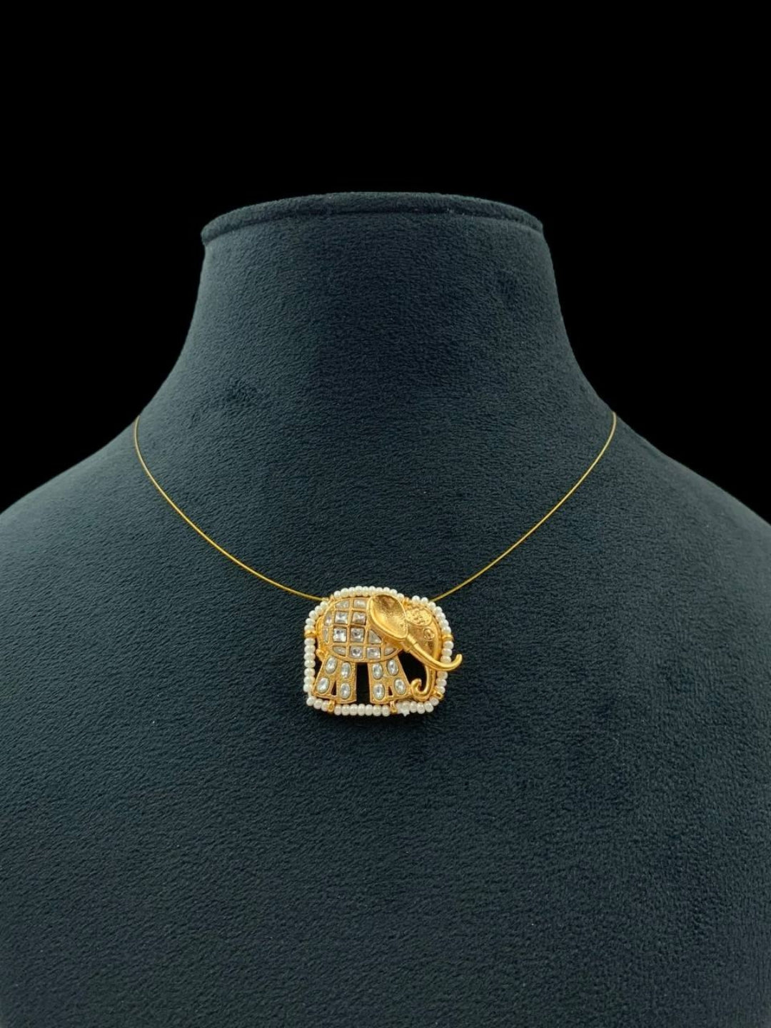 Ishhaara Invisible Elephant Necklace