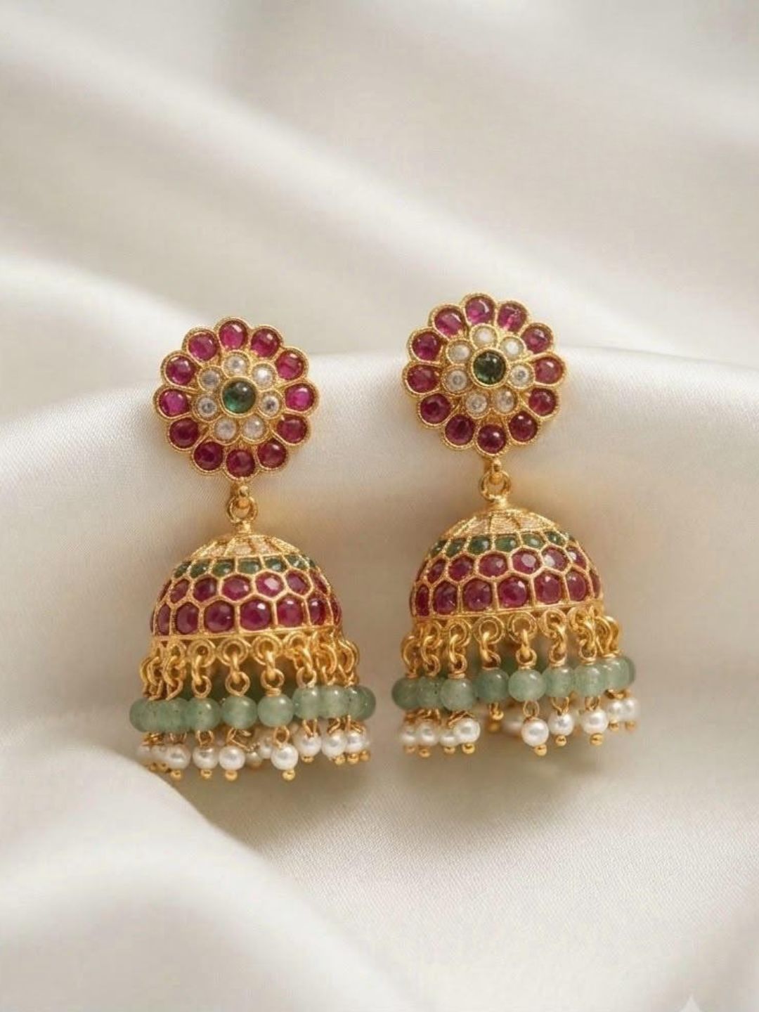 Ishhaara Jadau Kundan Jhumka Earrings